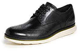 Cole Haan Men's Original Grand Shortwing Oxford, Black/Ivory, 8.5 UK