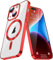 IMIRST Soft Phone Case for Apple iPhone 15 Plus - Super Mag-Safe & Wireless Charging Compatible Shockproof Classic Hybrid Slim Cover for Apple iPhone 15 Plus, YIX Red