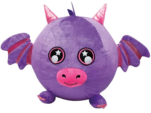 ColorBaby Biggies Riesen-Plüschtier Drache, inkl. Fußpumpe, Größe XXL, Überraschungsspielzeug, weicher Ball, Tierspielzeug, Geschenk für Mädchen 3 Jahre, Plüschgeschenk