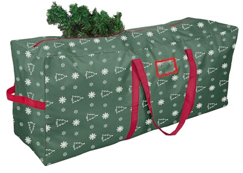 YiYa Borsa per Albero di Natale 165 CM Scatola per Albero di Natale Albero di Natale Impermeabile Custodia Albero di Natale 600D Borsa per Conservazione di Alberi Natale Artificiali（verde-XL）