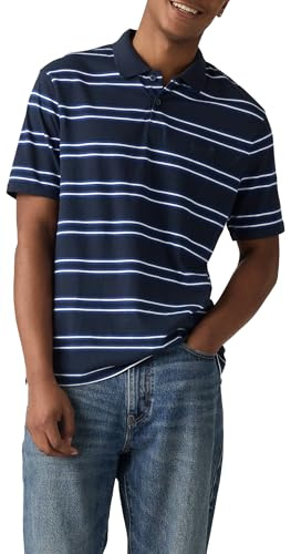 Levi's Autentisk polo slev randig marinblå blazer, Slev randig marinblå B, L