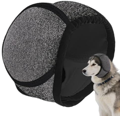Dog Head Wrap, Waterproof Pet Muffs Cover, Pet Ear Cover for Outdoor, Shower, Vet Visit, Cold Weather, Travel, Walking, Winter, or Bath, Protects Ears and Head, Comfortable Adjustable Dog Accessory