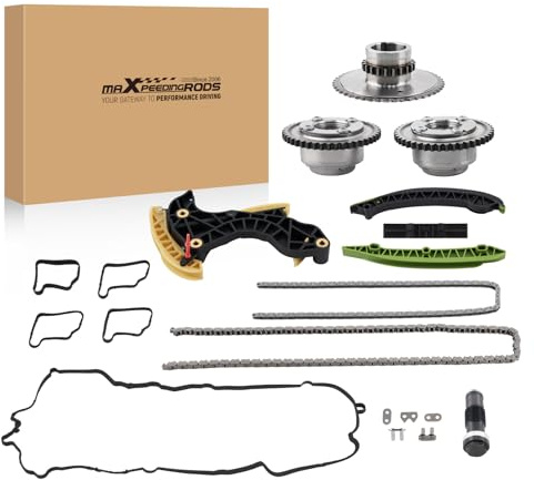 maXpeedingrods Juego de cadenas de distribución para Mercedes Clase E W204 W212 C200 C250 E200 E250 CGI M271.860 A0009930978 271589001500 A2710500611