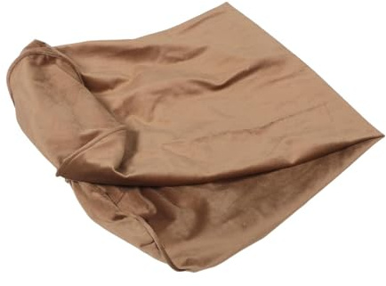 Homoyoyo Federa per Cuscino Cilindrica in Velluto Marrone 20x20x80 Cm con Cerniera Nascosta, Copricuscino per Cuscino da Collo Rotondo, Lavabile a Mano in Lavatrice, per Divano, Camera