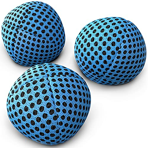 speevers Professional Juggling Balls Set: Soft, Durable, and Non-Slip for Beginners & Pros - Indoor & Outdoor Fun, Skill Development & Stress Relief - 3 Pack with Carry Bag (Blue 4.2 oz)