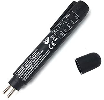 HANBOLI Penna Tester Liquido Freni, Strumento diagnostico per Liquido Freni Automatico Rilevamento rapido per Penna analizzatore di umidità Liquido Freni DOT 3 4 5