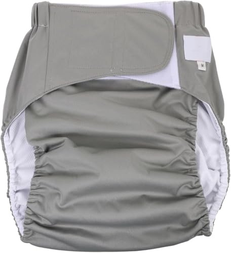 Pañal de tela para adultos, reutilizable, impermeable, para incontinencia, ropa interior, forro súper absorbente para discapacidad, cuidado postrado en cama, talla S
