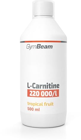 GymBeam L-Carnitina - Integratore Bruciagrassi Liquido Concentrato per Bevande - Gusti Fruttati - Ideale per Sport e Deficit Calorico (500 ml, Frutta Tropicale)