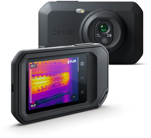 FLIR C8 Termocamera Compatta: Termocamera Ad Alta Risoluzione (320x240) per Applicazioni DI Ispezione, Elettriche/Meccaniche, Edilizie e HVAC