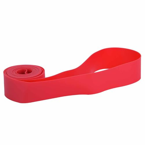Cykeldäcksfoder Fälgband PVC Slitstark lätt punkteringssäker skyddsdyna för cykeldäck Innerslangsskydd Röd 4 storlekar 2st Set (26 tum)
