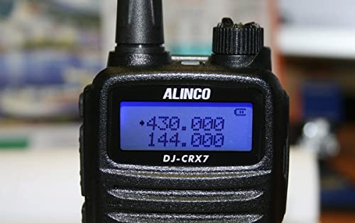 Bärbar VHF/UHF-radiostation Alinco DJ-CRX-7, FM-radio, 1800mAh batteri, Talk Around, BCL, TOT, DTMF, CTCSS, DCS