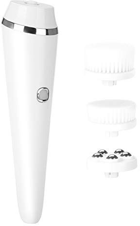 Cepillo de Limpieza Facial Cepillo de Limpieza de Poros Eléctrico USB Eliminación de Espinillas Dispositivo de Cuidado de la Piel Facial con 2 Cabezales de Cepillo y Cabezal de