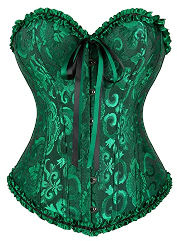 Kelvry Women's Plus Size Sexy Bridal Lingerie Bustier Corset Top