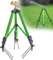 BAUSATZ Aspersor de Agua al Aire Libre para Patio con Cabezal de aspersor de latón, Manguera de trípode, de trípode Giratorio de 360 Grados, de jardín Ajustable, de Impacto
