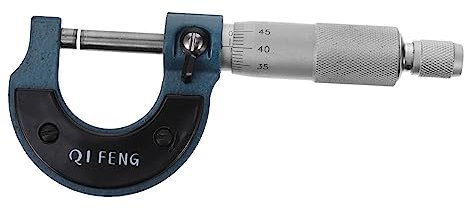 Cabilock 1 Pieza Micrómetro Exterior Portátil de Alta Precisión Herramienta de Medición Tornillo de Bloqueo para Experimentos y Medidas Industriales