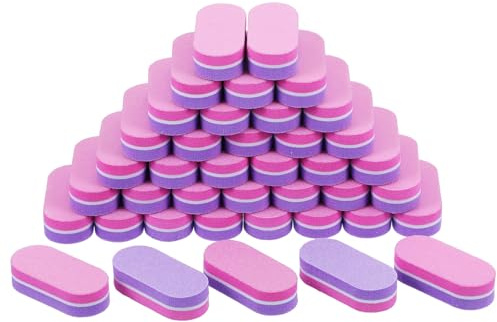 Guduling 40 unidades de bloques de tampón de uñas, mini pulidor de uñas, doble cara para uñas de gel acrílicas y naturales, para manicura o pedicura, salón y uso doméstico