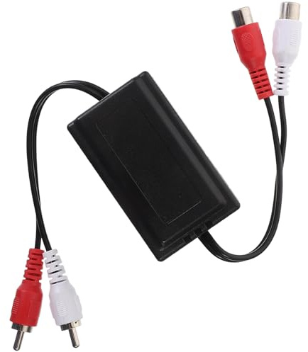 COHEALI Filtre Anti-Boucle de Masse Audio pour Voiture Isolateur de Bruit pour Système Stéréo des Bourdonnements Installation Facile Compatible Amplis Voiture et Système Audio Domestique