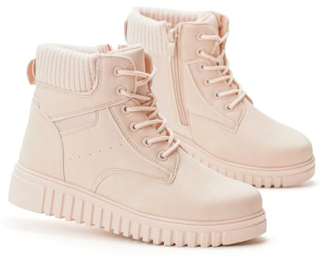 GLAMORA Bottines d'hiver pour femme imperméables et thermiques avec semelle antidérapante et doublure chaude en fourrure, confortables et légères, idéales pour la ville, le travail ou les activités de