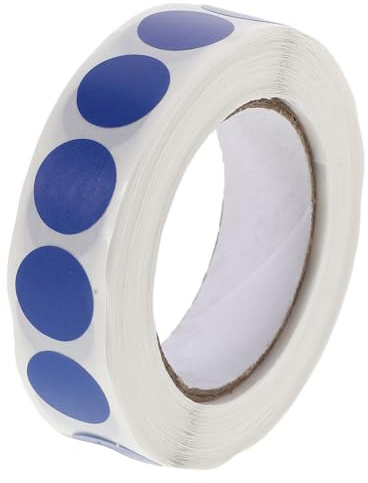 SOPOTUTU 3000 Adesivi Circolari Autoadesivi Blu Codice Colore Etichette a Punti per Organizzazione Documenti e Cartelle Etichette Colorate per Ufficio e Scuola per Archiviazione