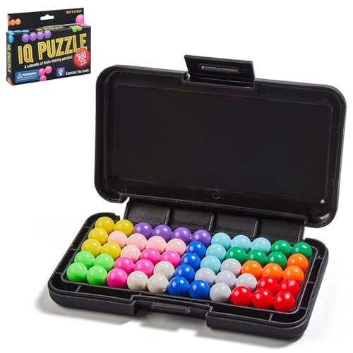 Puzzle Games, Smart Travel Games Iq Puzzler Pro Style Brain Teaser | Portable Smart Game with 200 Challenges for Kids Adults Travel Learning Toy Promotes Problem-Solving Skills and Creativity