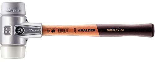 Simplex Schonhammer, TPE-mid / Superplastik; mit Aluminiumgehäuse und hochwertigem Holzstiel | D=60 mm | 3137.060