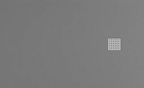 PLATO DE DUCHA RESINA Mod. LAROC CARGA MINERAL Y GEL COATS(GRIS CLARO, 140 X 80)