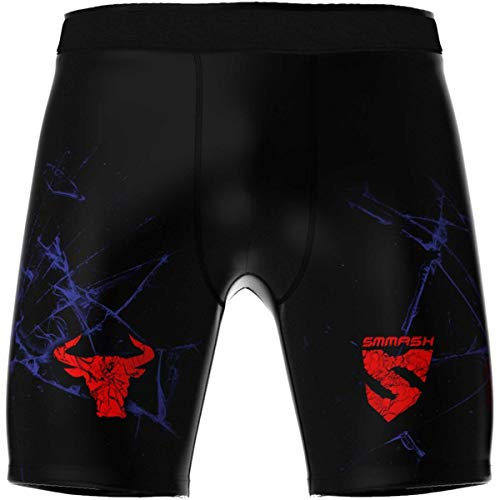 SMMASH Vale Tudo Pantaloncini Sportivi Uomo Boxe MMA BJJ UFC Grappling Krav Maga Kickboxing Muay Thai, Shorts Pantaloni Sportivi Antibatterico Pantaloncini Uomo, Prodotto nell'Unione Europea