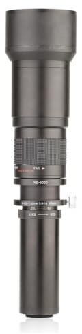 Ultra Telephoto Zoom Lens HUIOP 650-1300mm F8.0-16 Ultra Telephoto Zoom Lens with T-Mount for Canon DSLR Camera