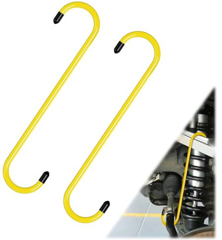 BFXM 2PCS Brake Caliper Hanger Compression Mechanic Tool with Rubber Tips, Durable Steel, Rust-Proof Automotive Tools for Braking, Axle, Suspension, Herramientas para Extensión de Frenos
