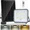 Aigostar - Projecteur Solaire LED d’extérieur avec Grande Panneau Solaire，Dimmable 3000/4000/6500K，8000mAH，Batterie de Grande Capacité，IP66，Lampe Solaire avec Télécommande pour Jardin，Porte，2M Câble.