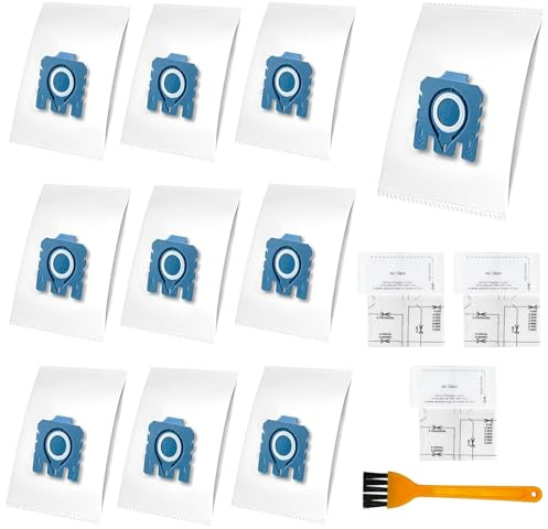 10 Sacchetti Per Aspirapolvere Miele Gn，Sacchetto Polvere Gn Compatibili Con Miele Hyclean Pure Gn Classic C1 C2 C3, S2 S4 S5 S6 S8 Serie Aspirapolvere Sacchetti Di Ricambio Con 3 Filtri Di Scarico