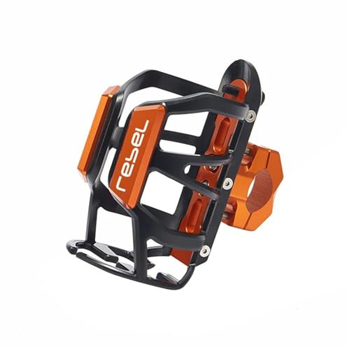 washangshuang Porte-bidon pour Moto pour Rebel 300, Rebel 500, CMX, Rebel300, Rebel500, Accessoires de Montage(Orange)