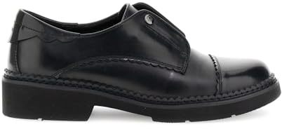 CAFèNOIR - Derby Effetto Pelle Spazzolata, da Donna, Colore Nero, Taglia 38