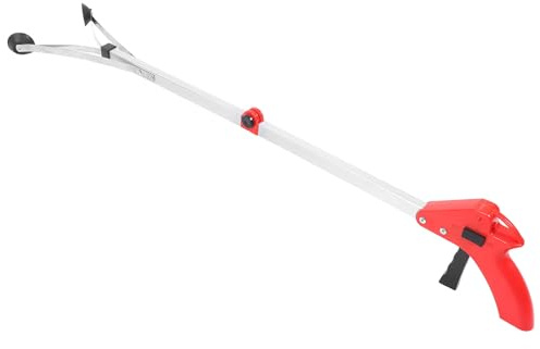 Homoyoyo Pinza per Raccogliere Spazzatura Pieghevole Manico Ergonomico in Lega di Alluminio, Strumento Leggero per Anziani e Disabili la Raccolta di Piccoli Oggetti