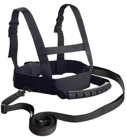 Qraatosi Children's Ski Harness with Shoulder Strap, Strap, And Handle. A Learning Aid for Parents to Control Their Child's Speed on The Slopes, Black