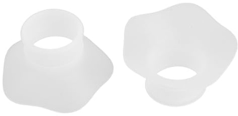 ERINGOGO 2 inserti in silicone per tiralatte indossabile da 24 mm - Inserti flangiati di ricambio da 21 mm - Accessori trasparenti per l'allattamento al seno per le mamme