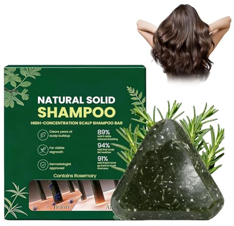 Bio-Shampoo contro la caduta dei capelli, rinforzato con olio di rosmarino, shampoo solido curativo, shampoo solido vegetale, barrina rinvigorente per il cuoio capelluto coreano, shampoo solido