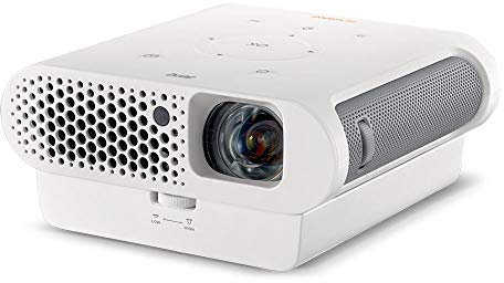 BenQ GS1 Portable LED Projector (Built-In USB Reader and Bluetooth, Wireless Display, Android, HDMI, HML, Docking Battery, Short Throw 60-inch at 1 m, 1 kg, IPX1 Water Splash Proof) for Outdoor Family