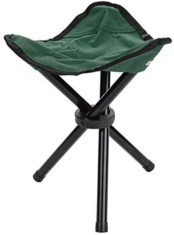 VGEBY Folding Tripod Chair, Portable Lightweight Folding Tripod Chair, Fishing Camping Stool for Outdoor Camping Walking Hiking Fishing Travel