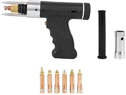 Tyenaza Descarga del Condensador (CD) Pistola de Soldadura de Pernos Antorcha de Soldadura con 6 Piezas M3 M4 M5 M6 M8 M10 Conjunto de soplete de Soldadura de Pinza