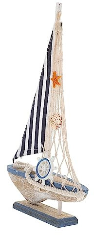 NUOBESTY 2St Segelmodell Miniaturfiguren Haushaltsdekoration Bürodekoration Weihnachtsdekorationen Ornament Segelboot-Dekor aus Holz Miniatur-Segelboot-Modell Jahrgang Kunsthandwerk Statue