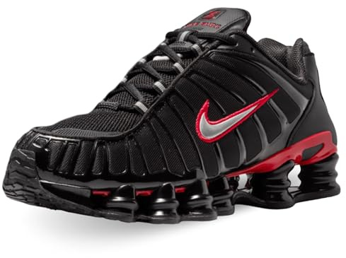 Nike CN0151-003 Nike Shox TL Herren Black/METALLIC Silver-University RED EU 43