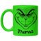Kiddle-Design Mug Grinch Personnalisé avec Prénom - Vert Fluo Anti Noël - Drôle Cadeau de Saint-Nicolas et Lutin