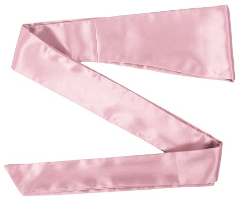 OUNONA Cintura da Sposa Fascia Vita Confortevole Rosa Fiocco Semplice e Delicato per Abiti da Cerimonia e Feste Eleganti