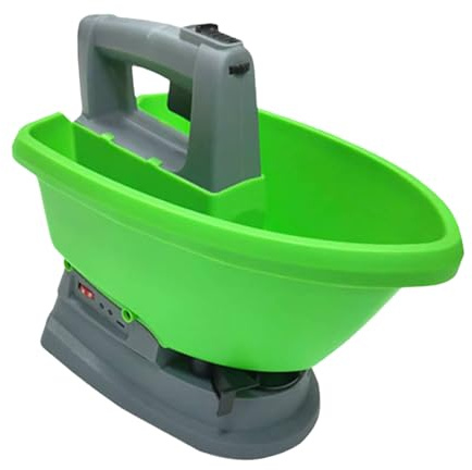 TOWARDSNAN Spandiconcime da giardino portatili con larghezza di uscita regolabile, modalità ventola diffusione fino a 140 gradi, perfetto per vari tipi di scrofa, spandiconcime ergonomiche