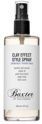 Baxter OF CALIFORNIA Clay Effect Style Spray | Matte Finish Texturizing Hair Spray for Men | Strong Hold | 120ml, (Pack of 1)