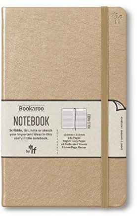 IF Bookaroo Carnet de notes Doré Format A5