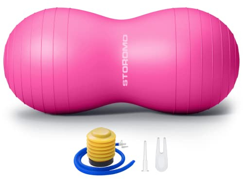 Balle d'arachide anti-éclatement – Ballon d'exercice haute capacité pour naissance, yoga, pilates et physiothérapie, ballon de fitness en PVC respectueux de l'environnement pour enfants et adultes