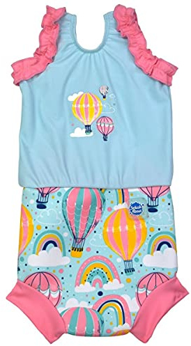 Splash About Happy Nappy Costume da bagno con pannolino da bagno, Up & Away 12-24 Mesi