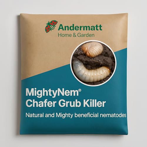MightyNem® Chafer Grub Killer – Treats 100 sqm | Lawn Grub Treatment with Natural Nematodes | Chafer Beetle Control | Pet & Child Safe | Organic Gardening Friendly